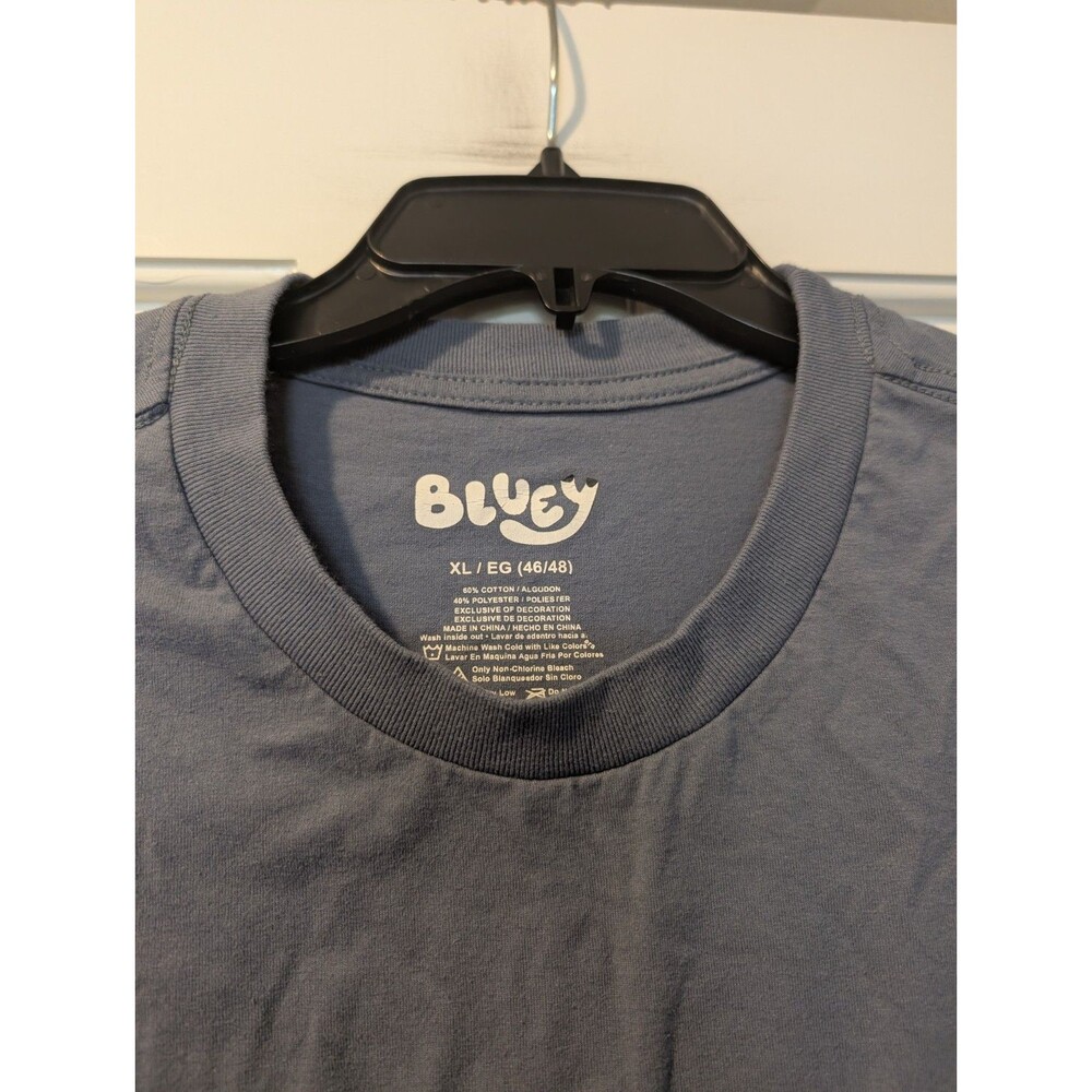 Bluey Cone of Shame T-Shirt Men’s XL Blue Funny Cartoon Graphic Tee Disney - Picture 6 of 11